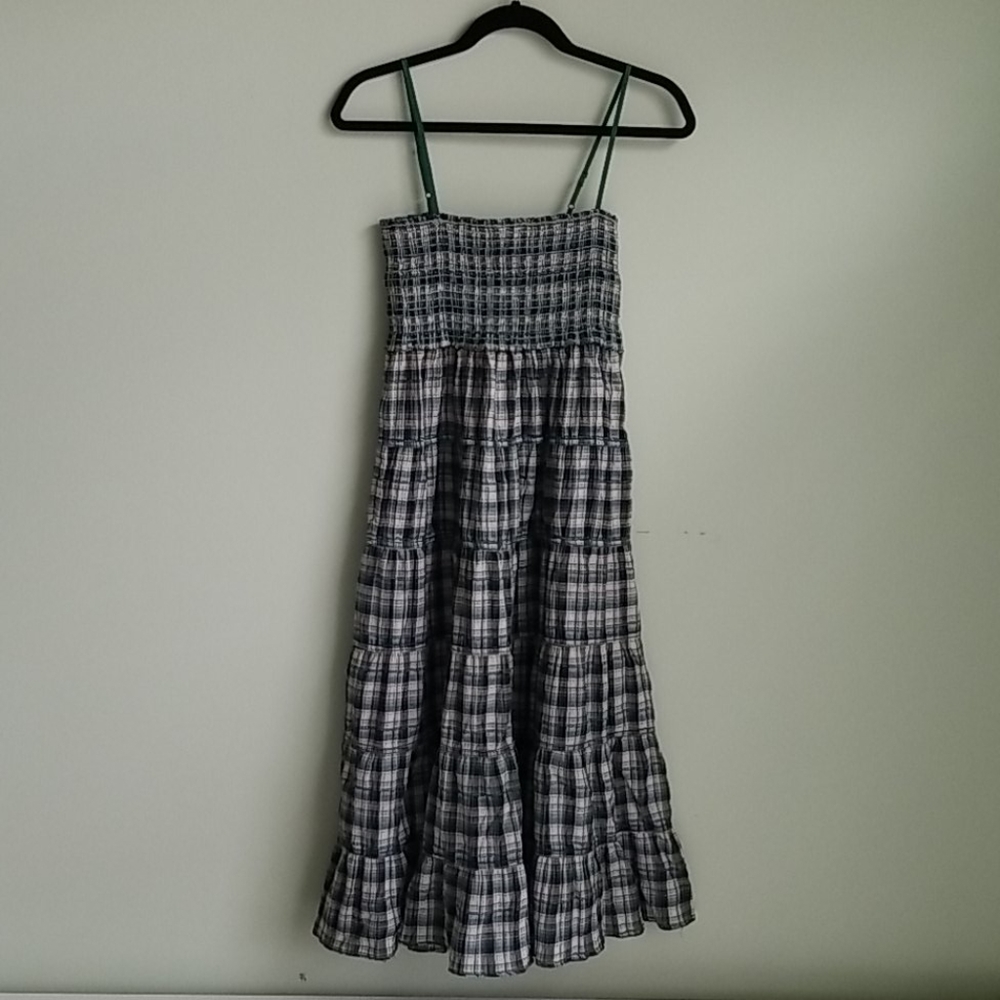 gree checkered dress